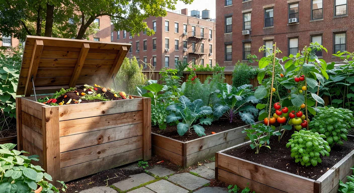 Urban composting bin